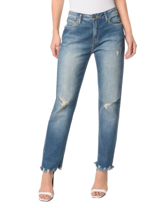 Calça Jeans Five Pockets Mid Rise Boy - 34