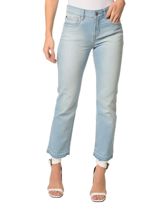 Calça Jeans Five Pockets Mid Rise Straigh - 34