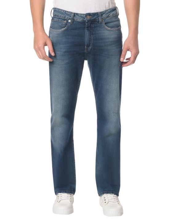 Calça Jeans Five Pockets Relaxed Straight - 38