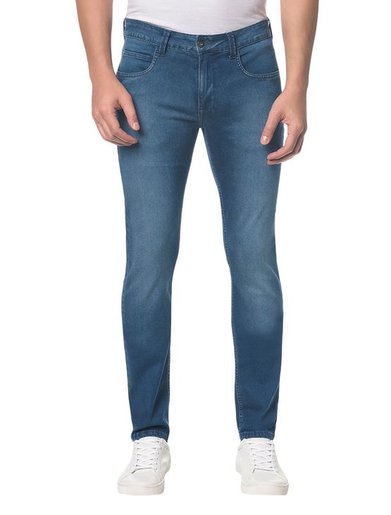 Calça Jeans Five Pockets Super Skinny - Azul Médio - 38