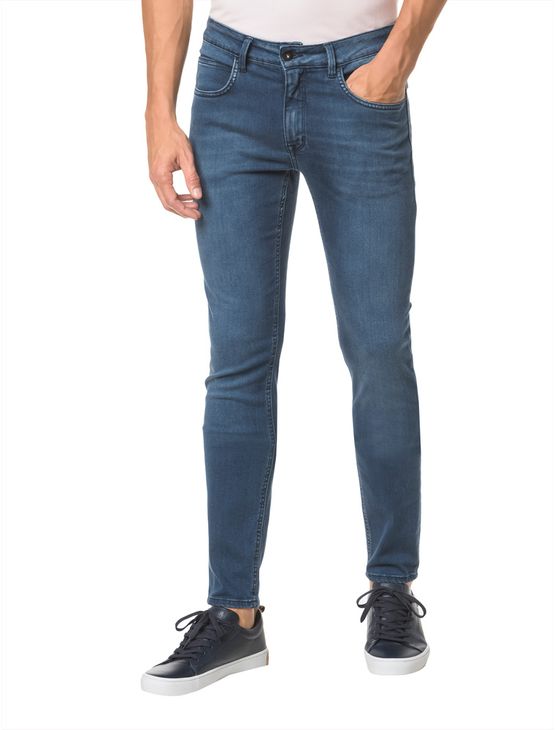 Calça Jeans Five Pockets Super Skinny - Marinho - 38