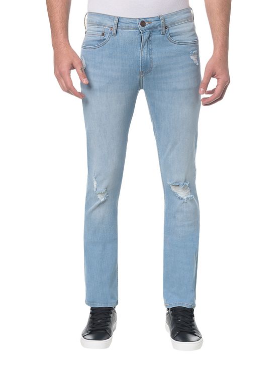 Calça Jeans Five Pocktes Slim CKJ 026 Slim - Azul Claro - 36