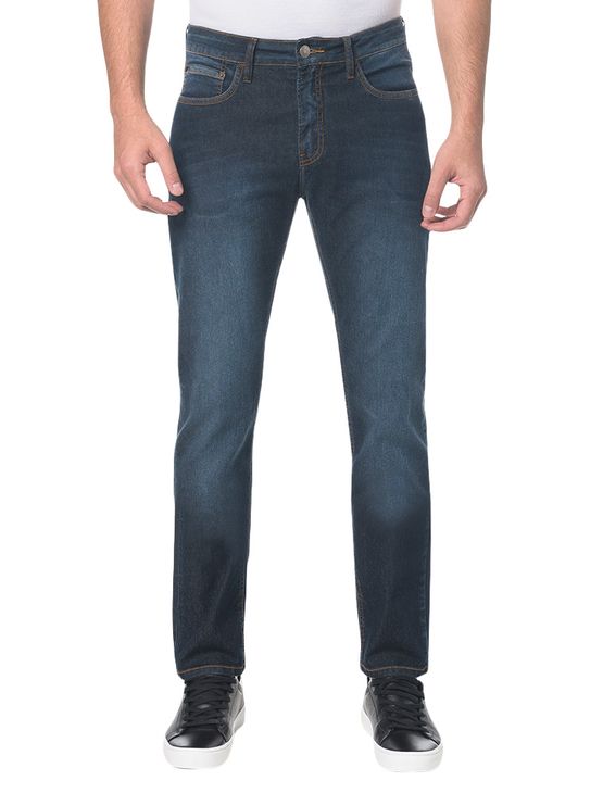 Calça Jeans Five Pocktes Slim Straight CKJ 025 Slim Straight - Marinho - 36