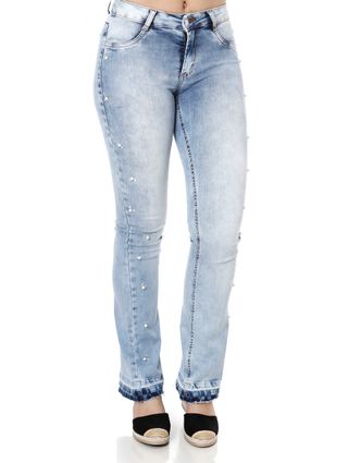 Calça Jeans Flare Feminina Azul