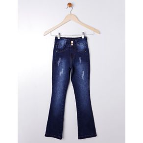 Calça Jeans Flare Juvenil para Menina - Azul 16