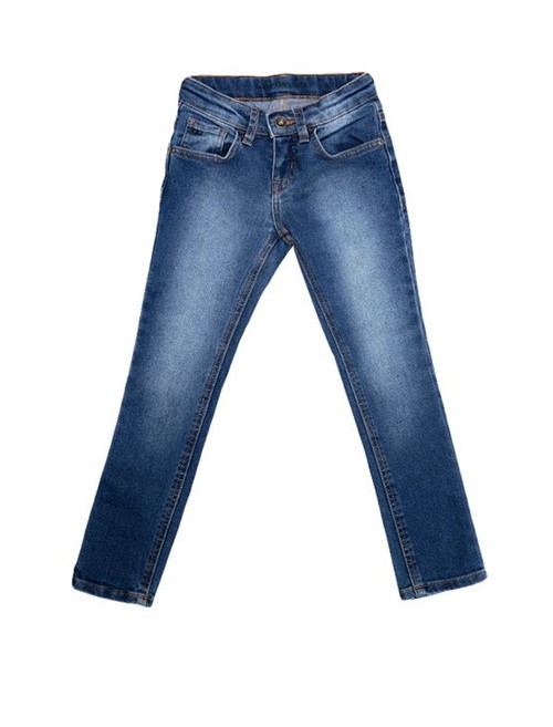Calça Jeans Infantil Calvin Klein Jeans Five Pockets Super Skinny Azul Médio - 2