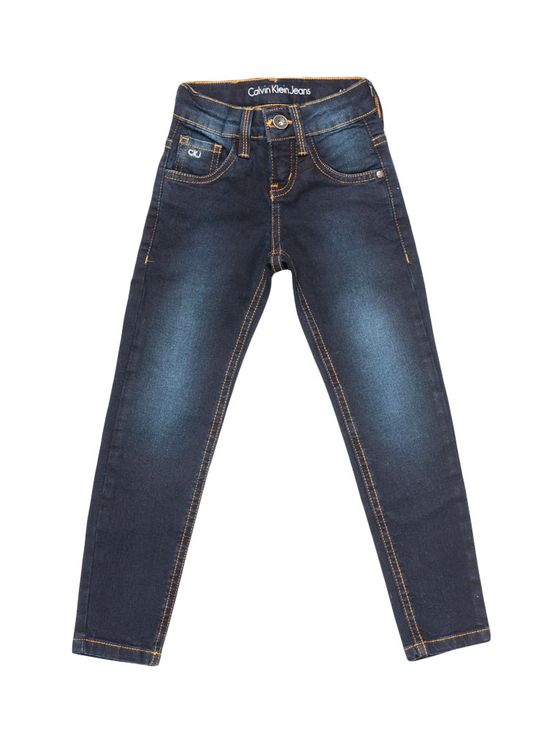 Calça Jeans Infantil Jegging Calvin Klein Jeans Five Pockets Marinho - 4