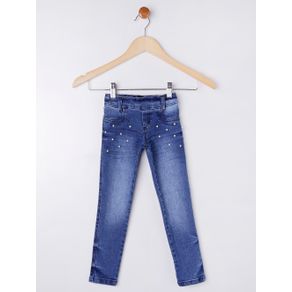 Calça Jeans Infantil para Menina - Azul 4
