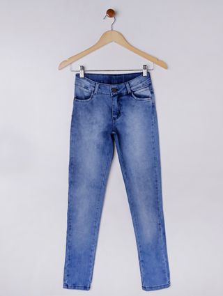 Calça Jeans Juvenil para Menina - Azul