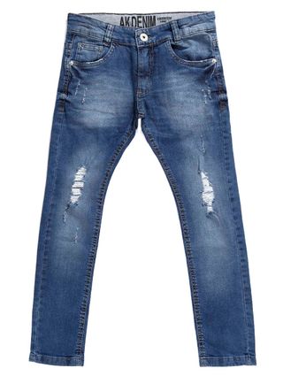 Calça Jeans Juvenil para Menino - Azul