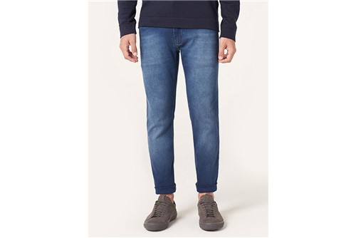 Calça Jeans Londres Stone com Viscose - Azul - 40