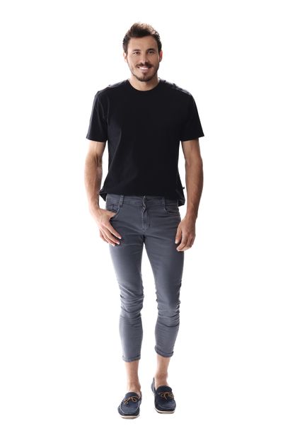 Calça Jeans Masculina Cropped - 257206 36