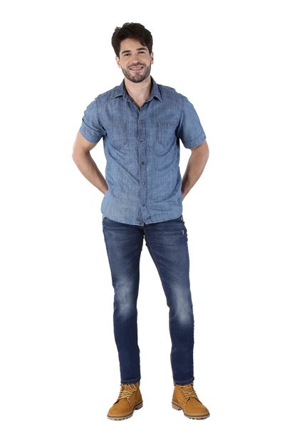 Calça Jeans Masculina Skinny Confort - 260057 36