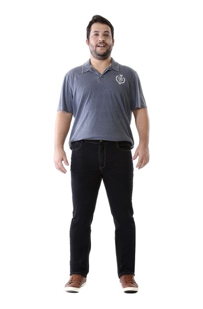 Calça Jeans Masculina Skinny Confort Plus Size- 260531 48