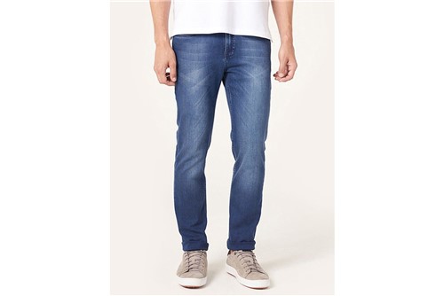Calça Jeans Milão Contraste - Azul - 38