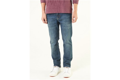 Calça Jeans Milão Puídos - Azul - 38