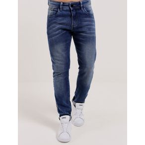 Calça Jeans Moletom Masculina Azul 38