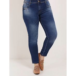 Calça Jeans Plus Size Feminina Amuage Azul 44