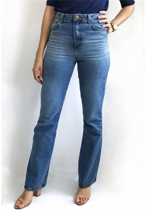 Calça Jeans Reta Básica Jeans-36