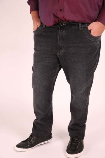 Calça Jeans Skinny Confort Black Plus Size 50