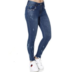 Calça Jeans Skinny Feminina Zune Azul 42