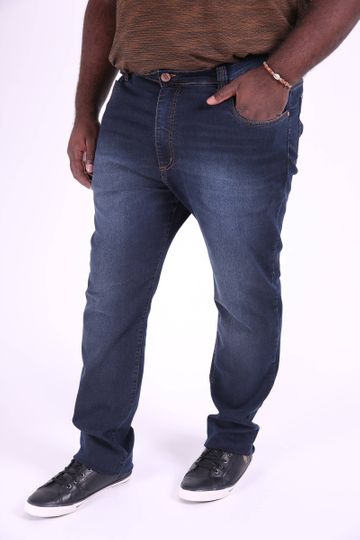 Calça Jeans Skinny Masculina Blue Plus Size 54