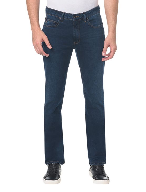 Calça Jeans Slim Straight - Marinho - 38