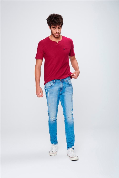 Calça Jeans Super Skinny Masculina