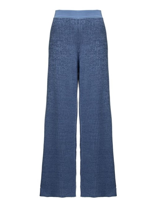Calça Pantalona de Algodão Azul Tamanho P