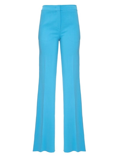 Calça Pantalona Siracusa de Lã Azul Tamanho 40