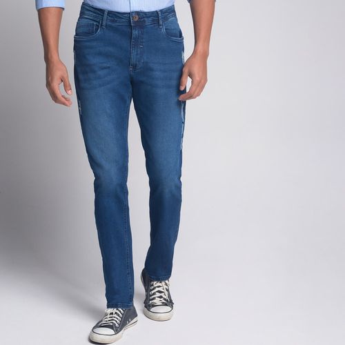 Calça Regular Jeans Iron Azul - 44