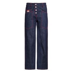 Calça Reta Kenzo Jeans/vermelho/36