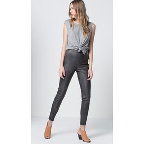 Calca Skinny Leather Touch