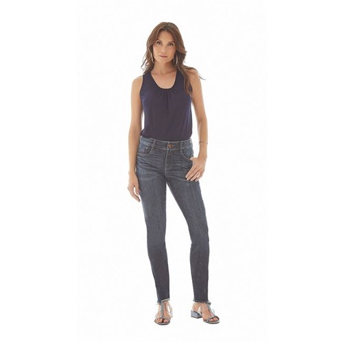 Calca Skinny M. Julia Cos Intermediario Detalhe Lateral Jeans 36