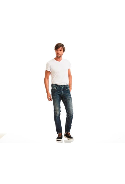 Calca Slim Fit Jeans Lifestyle Maré 40 Nevoeiro