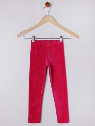 Calça Veludo Cotelê Infantil para Menina - Rosa Pink