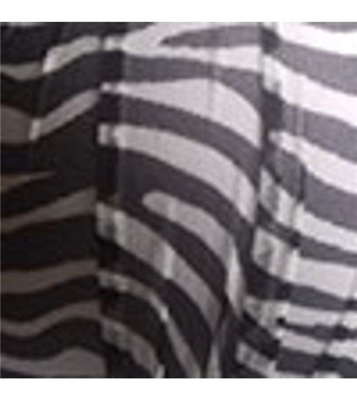 Calcinha Básica Liganete Estampada - 156 Zebra Preto com Cinza M