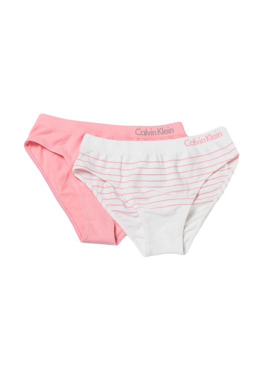 Calcinha Boneca Sem Costura Infantil Calvin Klein Underwear Rosa Claro - 43318