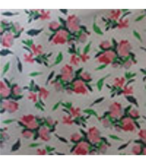 Calcinha Microfibra Estampada - 536 Floral Rosa com Verde Musgo/M