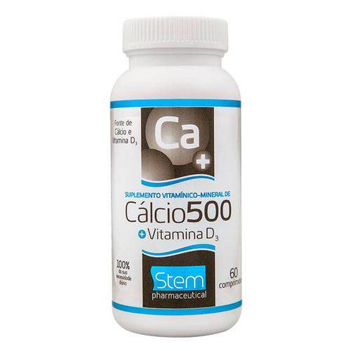 Cálcio 500 + Vitamina D3 - 60 Comprimidos