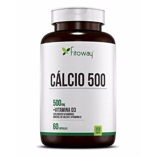 Cálcio 500+ Vitamina D3 Fitoway 60 Cápsulas