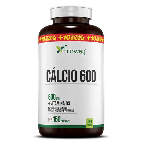 Cálcio 600 + D3 Fitoway Farma - 150 Cáps