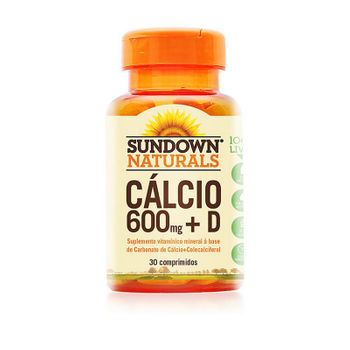 Cálcio 600mg + D Sundown 30 Comprimidos