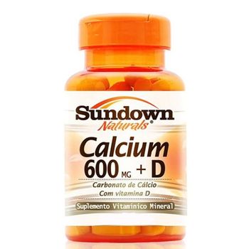 Cálcio 600mg + Vitamina D Sundown 120 Cápsulas