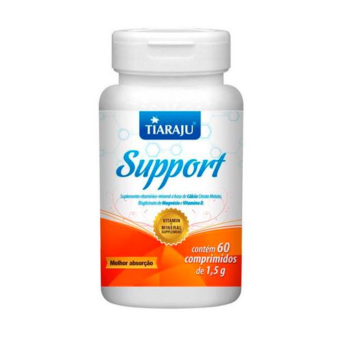 Cálcio Citrato Malato Support - Tiaraju - 60 Comprimidos de 1500mg