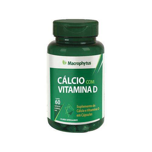 Cálcio com Vitamina D 500mg 60 Cáps Macrophytus