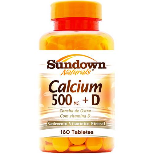 Cálcio + D 500mg - 180 Comprimidos - Sundown