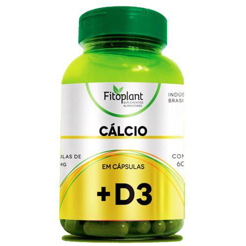 Cálcio + D3 60 Cápsulas 500mg Fitoplant