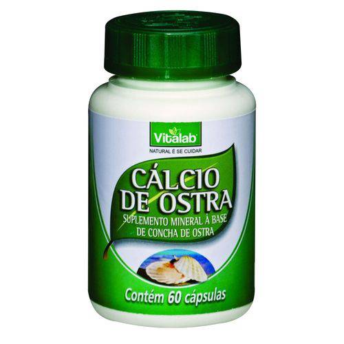 Cálcio de Ostra (500mg) 60 Cápsulas