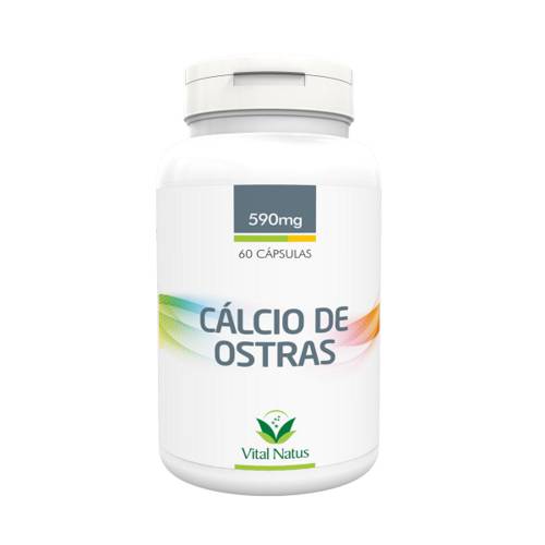 Cálcio de Ostras - 60 Cápsulas de 590mg - Vital Natus
